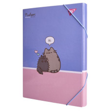 Папка для праці картон на гумці А4 "YES" /500249/ "Pusheen" (1/24)