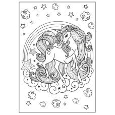 Розмальовка А4/12стор "1В" /742805/ "Unicorn Єдиноріг 2" (1/100)