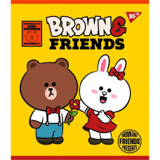 Зошит уч. "YES" 12арк.# /766795/ "Line Friends" мат. ВДЛ+ УФ-виб (10/250)