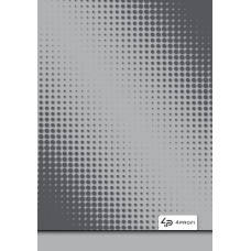 Блокнот A6/40 "4PROFI" /903405/ ## "Color office" grey, зверху спіраль, кол.вн.блок, гл/лам, 70г.