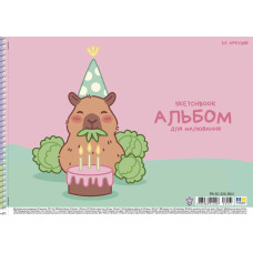 Альбом для малювання "Star" А4/20арк./PB-SC-020-8561/ Капібара, спіраль, 100г/м2, УФ-лак (9/108)