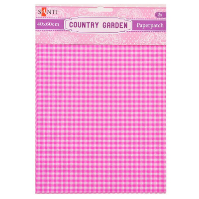 Папір для пакування подарунків та декупажу "Santi" /952509/ Country garden, 2 арк. 40*60 см (1/50/200)