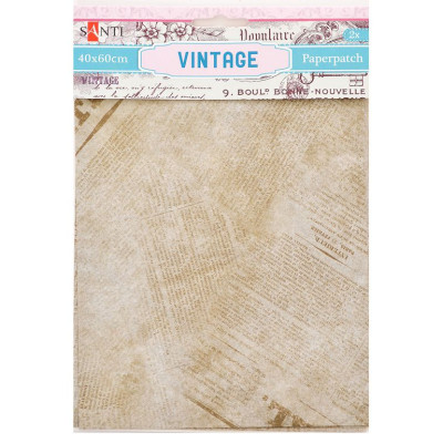 Папір для пакування подарунків та декупажу "Santi" /952473/ Vintage, 2 арк. 40*60 см (1/50/200)