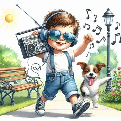 Алмазна мозаїка "Go to art" /177345/ "Музичний вайб" 25*25см на підрамнику 5D