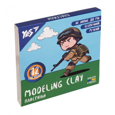 Пластилін 12 кол. 240г "Yes" /540638/ "Месники" (1/20)