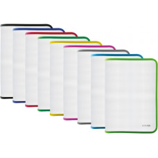 Папка на блискавці A4 "ECONOMIX" /E31644-99/ прозора, фактура: тканина, мікс (1/30)