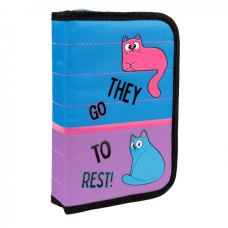 Пенал твердий "1В" /533456/ 1 відділ. 2 відв. HP-04 Pink and Blue (1/48)