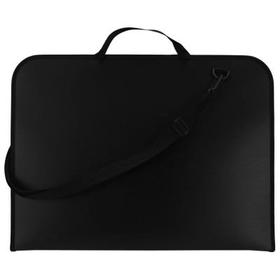 Портфель пластиковий А2 "MAXI" /MX30040/ на блискавці, чорний (1/20)