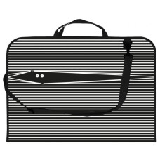 Портфель пластиковий А3 "MAXI" /MX30003-01/ на блискавці "Смужки" (1/20)