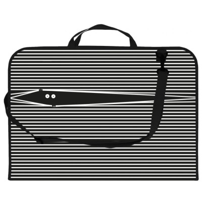 Портфель пластиковий А3 "MAXI" /MX30003-01/ на блискавці "Смужки" (1/20)