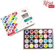 Набір акрилових фарб "ROSA TALENT" /90747263/963/ матовий , 24кол.*20мл (1/4)
