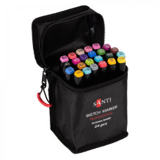 Набір скетч маркерів "Santi" /390777/ 24 кол. спиртові, у сумці (1/24)