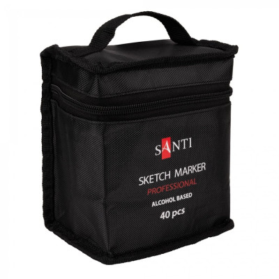 Набір скетч маркерів "Santi" /390778/ 40 кол. спиртові, у сумці (1/18)