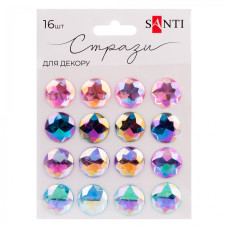 Стрази самоклеючі "Santi" /742994/ "SPRING"  хамелеон мікс, 16 шт (1/12/288)