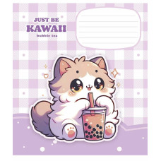 Зошит уч. "Школярик" 12арк.# /3480K/ "Just be kawaii" глітер (дівчинка) (30/300)