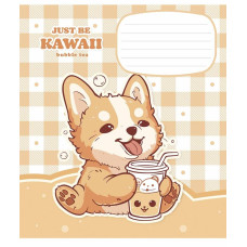 Зошит уч. "Школярик" 12арк.# /3480K/ "Just be kawaii" глітер (дівчинка) (30/300)