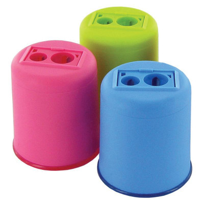 Точилка "KUM" /POD K2/ пластикова, 2 відділ. з контейнером (12)
