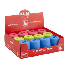 Точилка "KUM" /POD K2/ пластикова, 2 відділ. з контейнером (12)