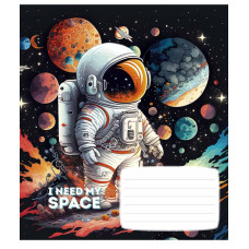 Зошит уч. "Star" 12арк. == /3496L/ "I need my space" виб УФ-лак (хлопчик) (30/360)