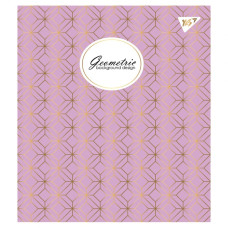 Зошит уч. "YES" 18арк.== /766831/ "Geometric" мат. ВДЛ+ УФ-спл+Pantone Gold (10/200)