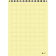 Блокнот A6/64 "4PROFI" /903504/ ## "Title office" yellow, зверху спіраль, кол.вн.блок, мат/лам, тиснення 70г.