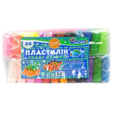 Маса для ліплення "JO" /34SL7720-24/ супер легка 24кол*15г+ стеки, OPP (1/96)