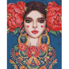 STOCK Алмазна мозаїка "Ідейка" /AMO7261/ "Чарівна краса" 40*50см, шт
