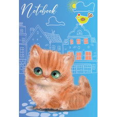Блокнот А6/176арк. "Рюкзачок" /ТП-10/ «CUTE CATS», тв. лам.обкл., # 60г/м2, мікс (1/10)