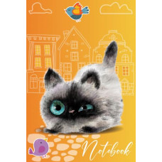 Блокнот А6/176арк. "Рюкзачок" /ТП-10/ «CUTE CATS», тв. лам.обкл., # 60г/м2, мікс (1/10)