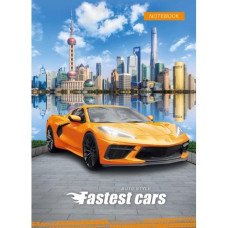 Блокнот А6/32арк. "Рюкзачок" /ЗК-16/ # серія "CARS" карт.обкл., блок офс, СКОБА, мікс (1/100)