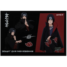 Альбом для малювання А4/24арк. "Kite" /NR23-242/ скоба, УФ лак, Naruto (12/96)