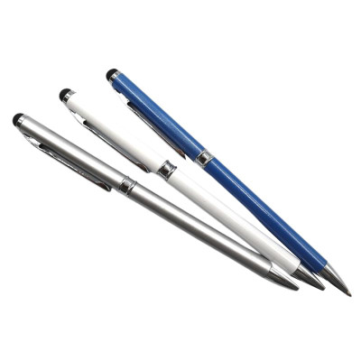 Ручка поворотна "Baixin" /BP703-D/ металева + стилус, мікс (12)