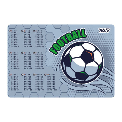 Підкладка настільна "YES" /492377/ Football табл. множ. (1/10/200)
