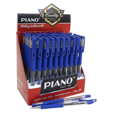 Ручка масляна "PIANO" /РТ-350-BL/ синя, грип (50/2400)