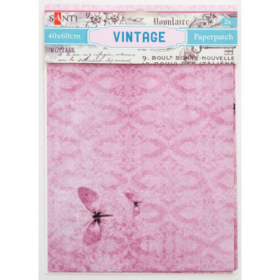 Папір для пакування подарунків та декупажу "Santi" /952477/ Vintage, 2 арк. 40*60 см (1/50/200)