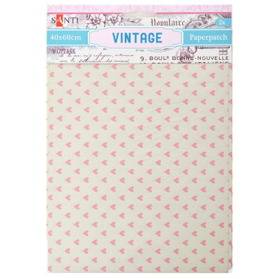 Папір для пакування подарунків та декупажу "Santi" /952481/ Vintage, 2 арк. 40*60 см (1/50/200)