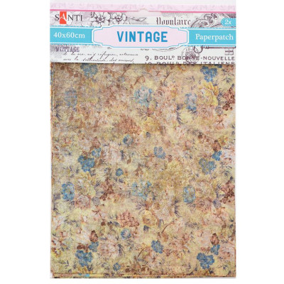 Папір для пакування подарунків та декупажу "Santi" /952485/ Vintage, 2 арк. 40*60 см (1/50/200)