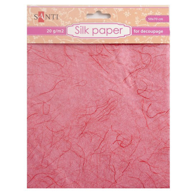 Шовковий папір для пакування подарунків "Santi" /952727/ рожевий, 50*70 см (1/300)