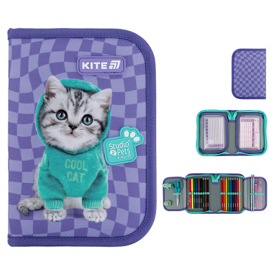 Пенал "Kite" /SP25-622H-2/ 1 від., 2 відв., з наповненням 622H-2 Studio Pets (1/42)