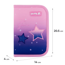 Пенал "Kite" /K25-622H-1/ 1 від., 2 відв., з наповненням 622H Sparkling (1/42)