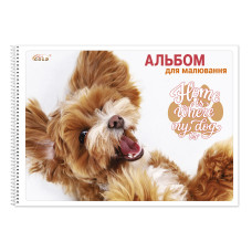 Альбом для малювання "Gold Brisk" А4/30арк. /САВ-20 М/ спіраль (120г/м.кв.) (5/70)