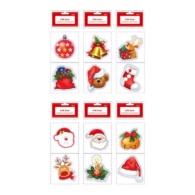 Картки вітальні новорічні /Я02306_934/ Angel Gifts 10*10см; (12шт у пач.); 6 дизанів (1/12)
