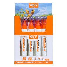 Коректор-ручка "YES" /340124/ "Orange Line", 12 мл (12/576)