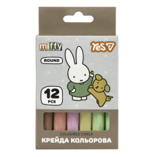 Крейда кольорова 12 шт. "YES" /400564/ "Miffy" кругла (1/24)