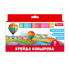 Крейда кольорова 9 шт. "1В" /400560/ JUMBO (1/6/48)
