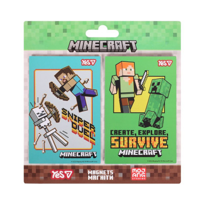Магніти "YES" /708554/  "Minecraft", 6х9 см, 2 шт (1/10/500)