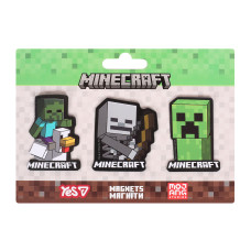 Магніти фігурні "YES" /708542/   "Minecraft", 3 шт (1/10/500)