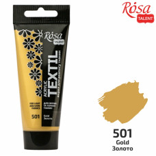 АКРИЛ для тканин "ROSA TALENT" /501/ Золото, 60мл (1/4)