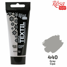 АКРИЛ для тканин "ROSA TALENT" /440/ Сіра, 60мл (1/4)