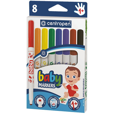 Фломастери "Centropen" 8 кол. /8660/08/ Baby (1/10)